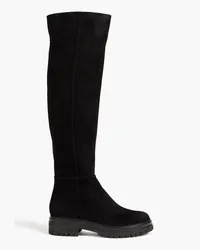 Gianvito Rossi Quinn suede over-the-knee boots - Black Black