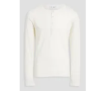 Gabriel jersey Henley T-shirt - White