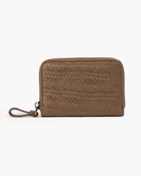 Brunello Cucinelli Braided leather wallet - Brown Brown