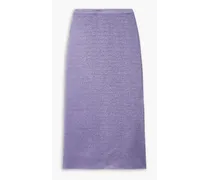 Haze metallic jersey midi skirt - Purple