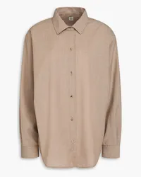 Totême Wool-crepe shirt - Neutral Neutral