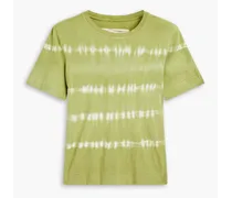 Tie-dyed cotton-jersey T-shirt - Green
