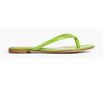 Calypso patent-leather sandals - Green