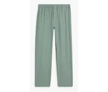 Cotton-jersey pajama pants - Green