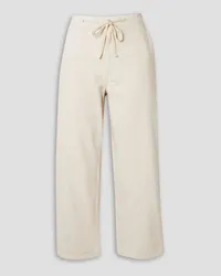 The Great The Shipmate cotton-twill track pant - White White