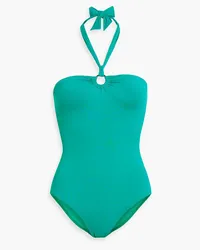 Iris & Ink Andrea halterneck swimsuit - Green Green