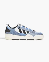 adidas Adi2000 smooth and snake-effect leather sneakers - Blue Blue