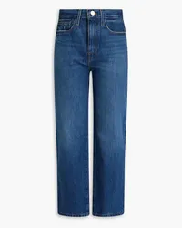 Frame Denim Le Jane Crop cropped high-rise straight-leg jeans - Blue Blue