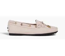 TOD'S Heaven Laccetto suede loafers - Pink Pink