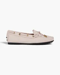 TOD'S Heaven Laccetto suede loafers - Pink Pink