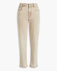 Brunello Cucinelli Faded high-rise straight-leg jeans - Neutral Neutral