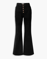 Ulla Johnson The Lou high-rise flared jeans - Black Black