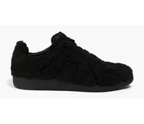 Shearling sneakers - Black