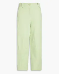 Derek Lam Nash cotton-blend twill tapered pants - Green Green