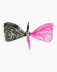 Mara Hoffman Paisley-print bandeau bikini top - Pink Pink