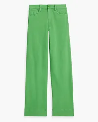 Alice + Olivia Alice Olivia - Faded high-rise wide-leg jeans - Green Green