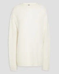 Totême Alpaca, silk and cashmere-blend sweater - White White