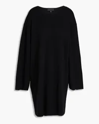 Nili Lotan Oversized merino wool and cashmere-blend mini dress - Black Black