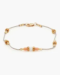 Zimmermann Burnished gold-tone, bead and cord bracelet - Gray Gray