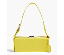 Grace Lungo pebbled-leather shoulder bag - Yellow