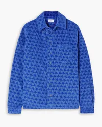 ERL Printed cotton-corduroy shirt - Blue Blue