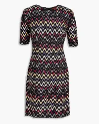 Missoni Crochet-knit wool-blend mini dress - Black Black