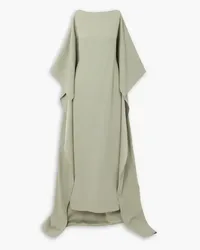 Taller Marmo Leggera cape-effect crepe gown - Green Green