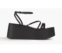 Bekah leather platform sandals - Black