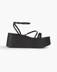 Gianvito Rossi Bekah leather platform sandals - Black Black