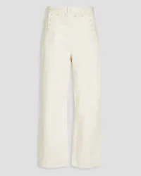 Tory Burch High-rise wide-leg jeans - White White