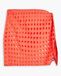 Solid and Striped Broderie anglaise pareo - Orange Orange