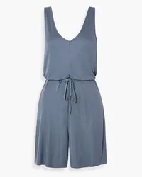 Ninety Percent Belted jersey playsuit - Blue Blue