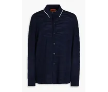 Wool-blend shirt - Blue