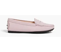 Gommino pebbled-leather loafers - Purple