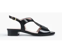 Shalena 25 cutout leather sandals - Black