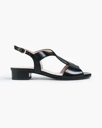 Stuart Weitzman Shalena 25 cutout leather sandals - Black Black