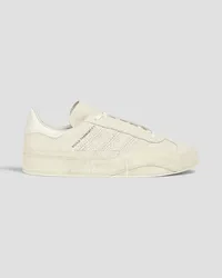 Y-3 Gazelle embroidered suede sneakers - White White