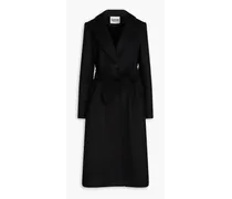 Generalbis wool-blend felt coat - Black