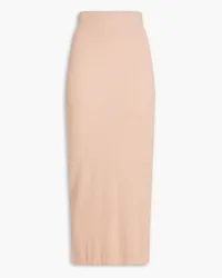 Enza Costa Ribbed jersey midi skirt - Neutral Neutral