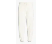 Wool and cashmere-blend track pants - Neutral