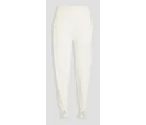 Cashmere tapered pants - White