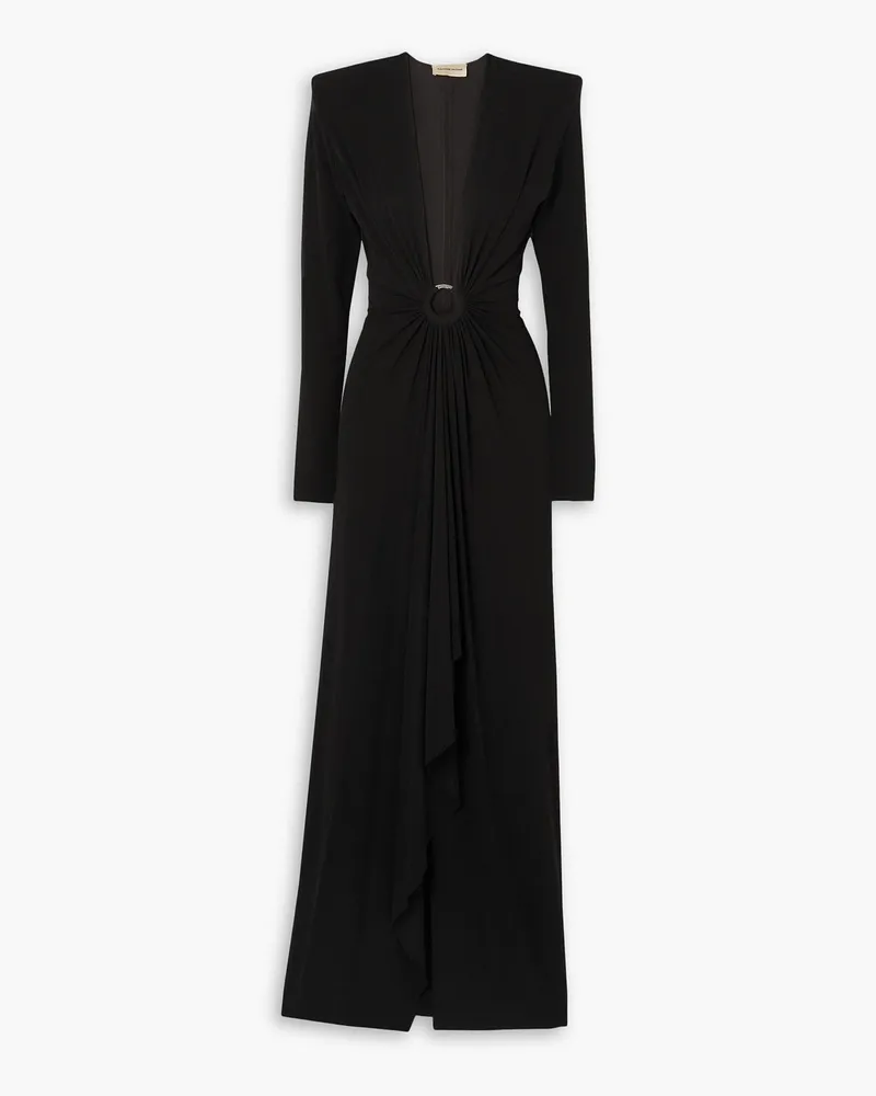 Alexandre Vauthier Embellished stretch-jersey gown - Black Black