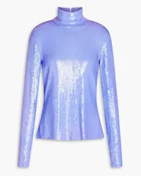 Proenza Schouler Sequined jersey turtleneck top - Purple Purple