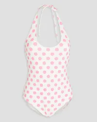 Lisa Marie Fernandez Amber polka-dot swimsuit - White White