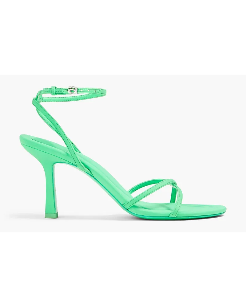 Alexander Wang Dahlia 85 embellished neoprene sandals - Green Green