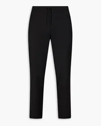 Sandro Wool-blend crepe chinos - Black Black