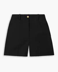 Patou Wool-blend twill shorts - Black Black