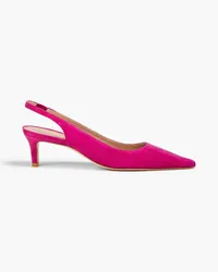 Stuart Weitzman Stuart 50 suede slingback pumps - Purple Purple