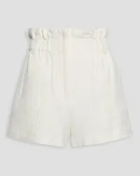 IRO Asty ruffle-trimmed bouclé shorts - White White