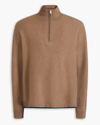 Paul Smith Merino wool and yak-blend half-zip sweater - Brown Brown